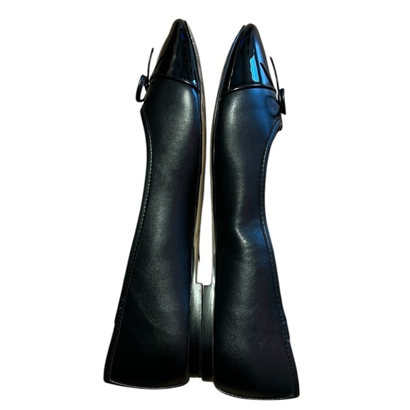 J. Crew Factory Classic black faux leather cap toe ballet flats - Picture 5 of 9